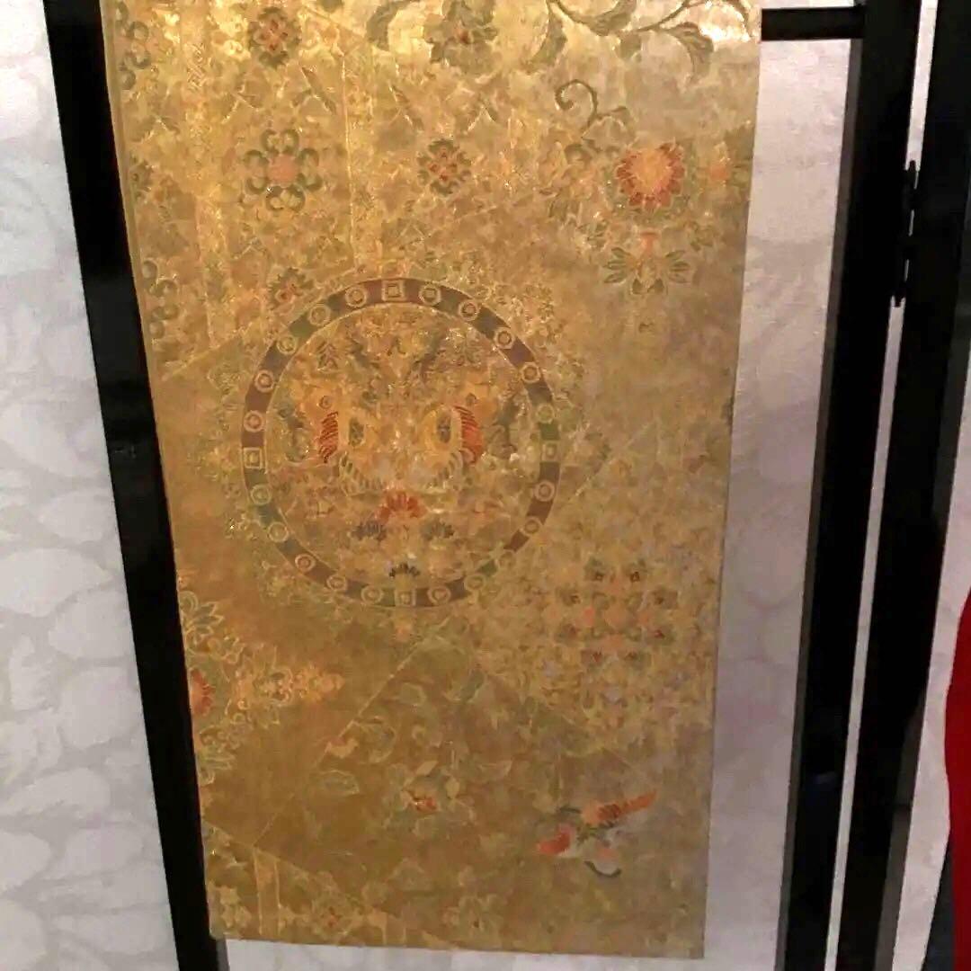 袋帯　結婚式　成人式　豪華金　正絹　訪問着　振袖　お正月　着物　鳳凰　ペガサス