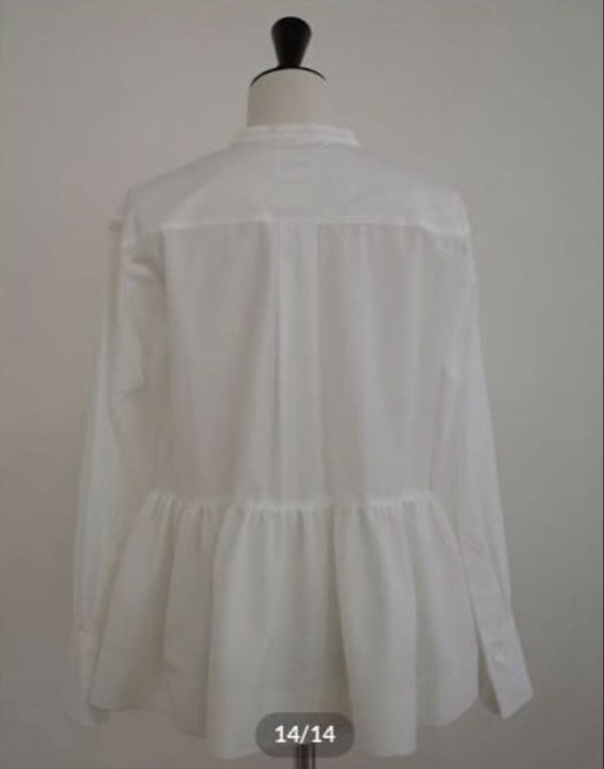 トップス OHGA PEPLUM BLOUSE