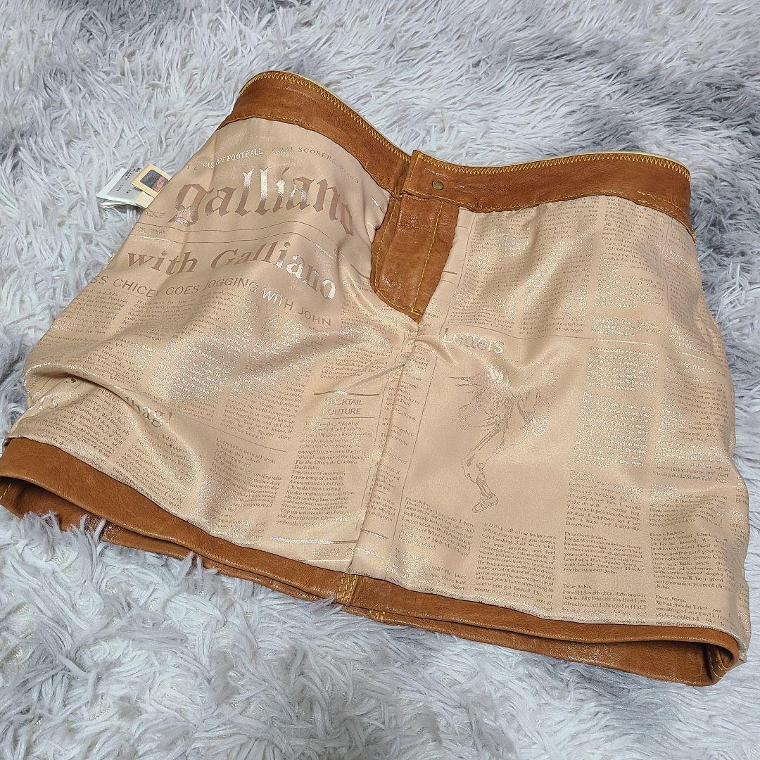 激レア✨　ガリアーノ　ラムレザー　スタッズ　スカート　ヴィンテージ　y2k