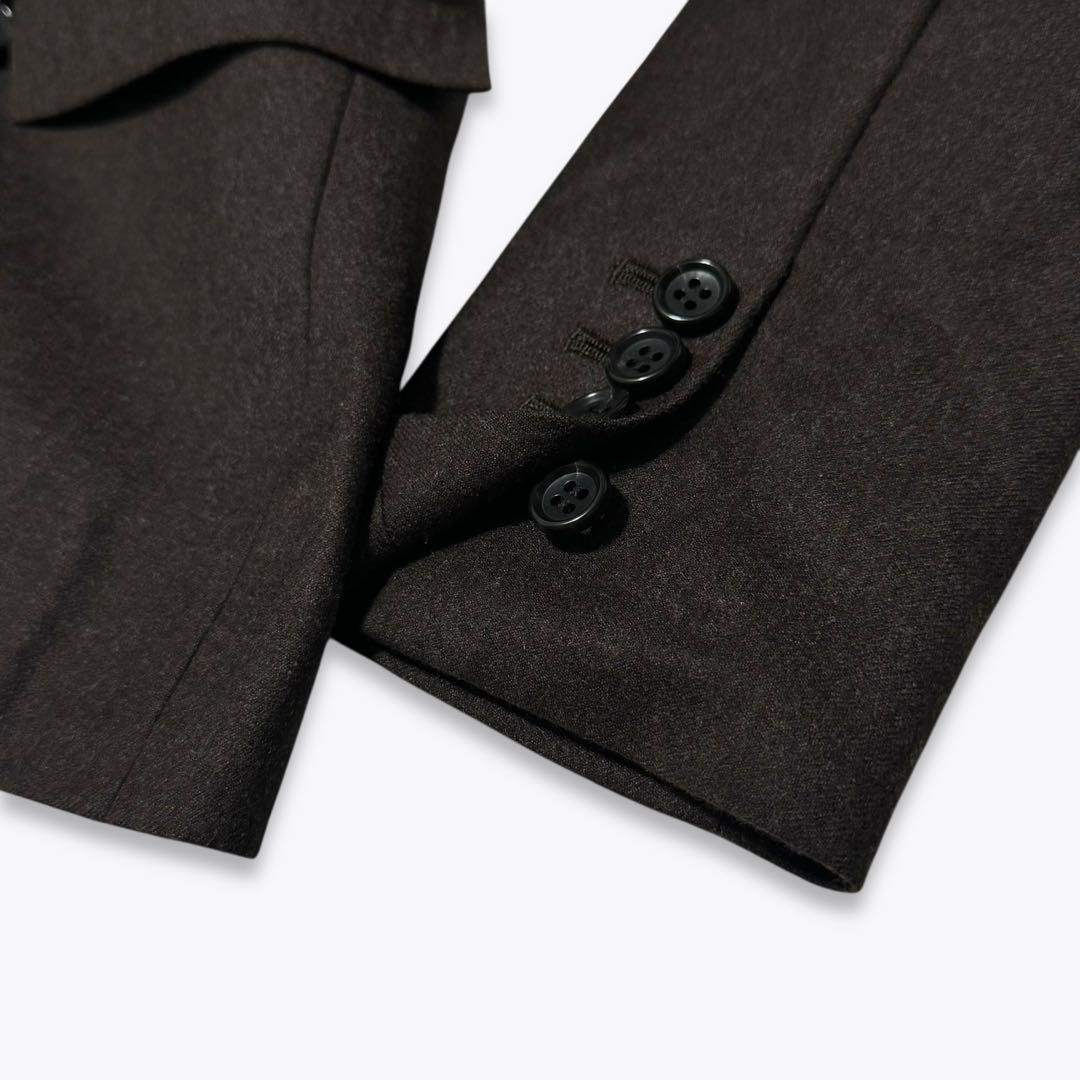 2024年 Theory SLEEK FLANNEL BOXY JKT ブラウン