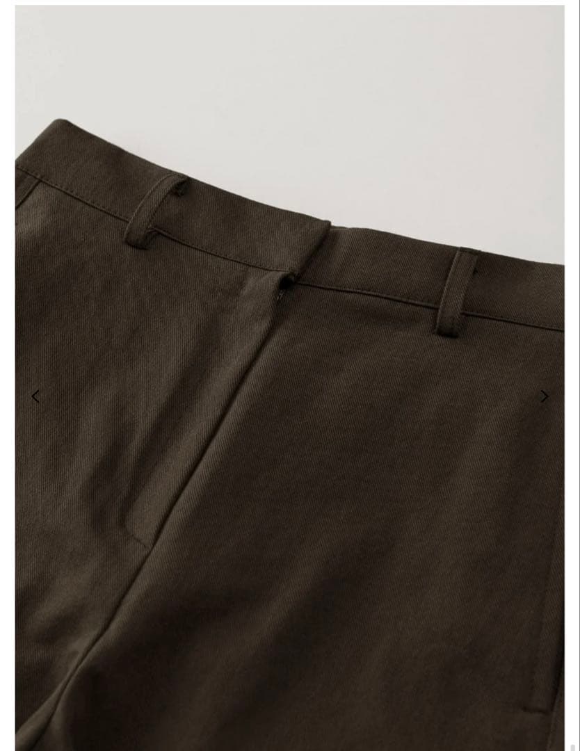 パンツ OHOTORO Belted Curved Pants