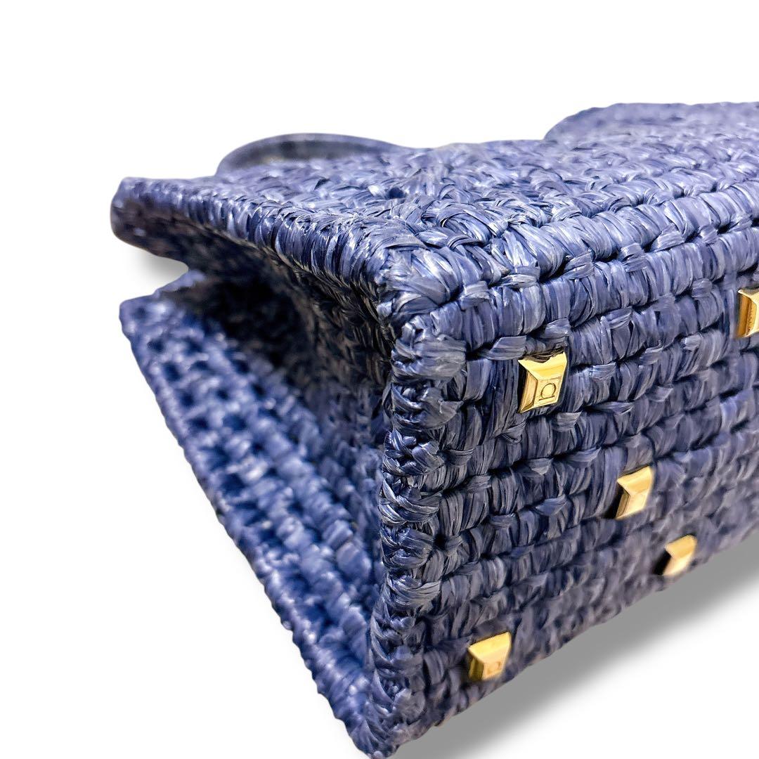 極美品 フェラガモ ハンドバッグ スタジオボックスバッグ カゴバッグ ガンチーニ