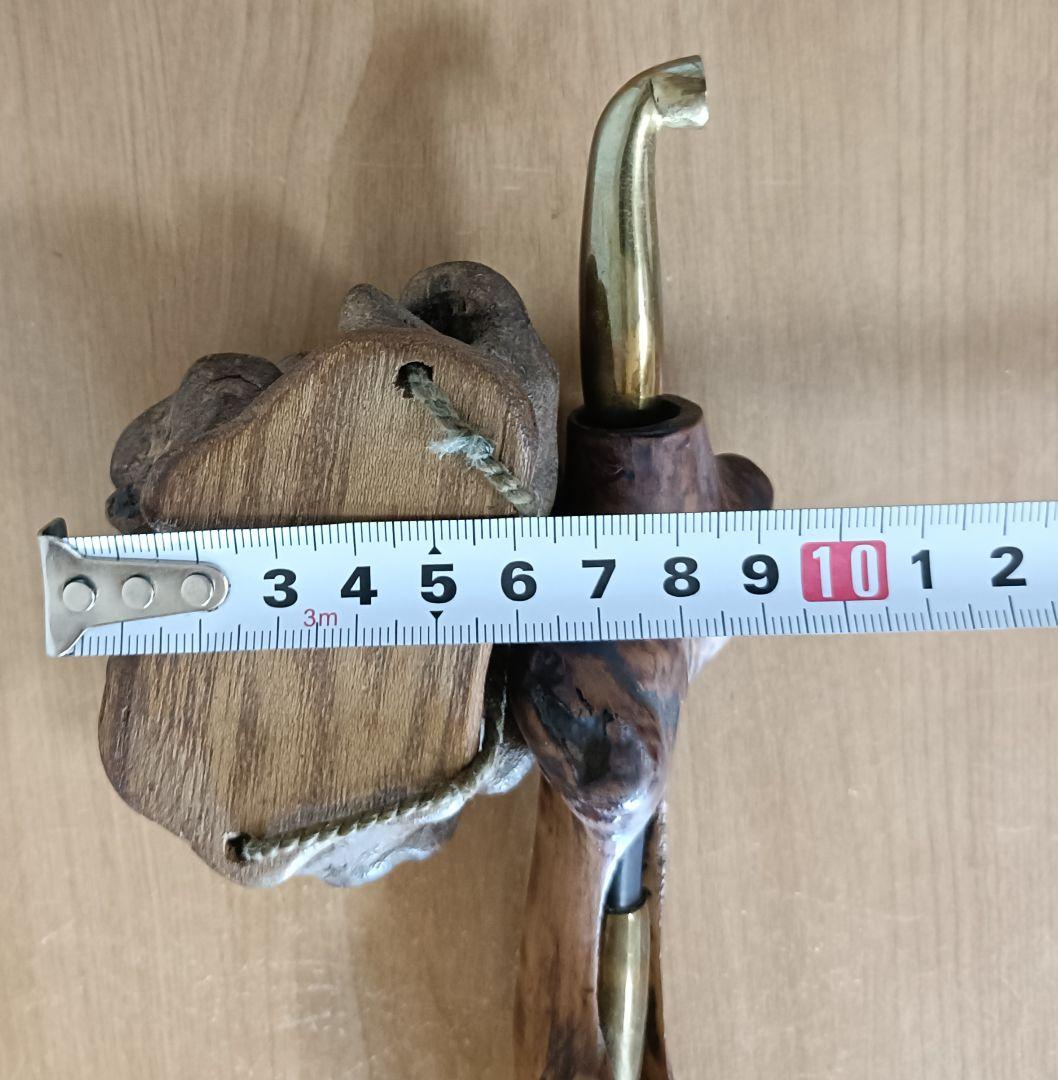 【提物】煙管 煙草入れ 煙草入れ 骨董 喫煙具 時代物　木製提物