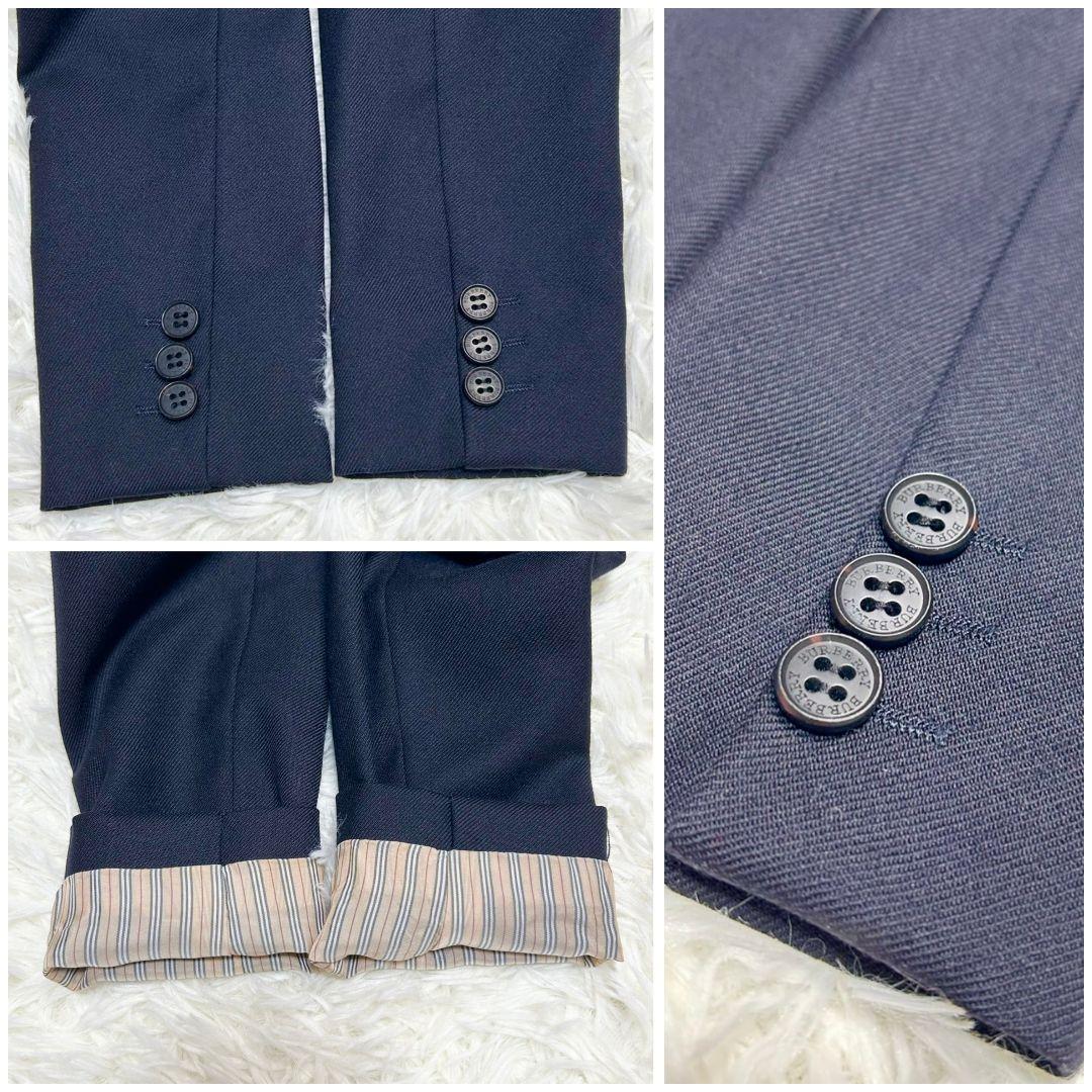 【美品】バーバリーロンドン フォーマル スーツ 紺ブレ キッズ 男の子 120