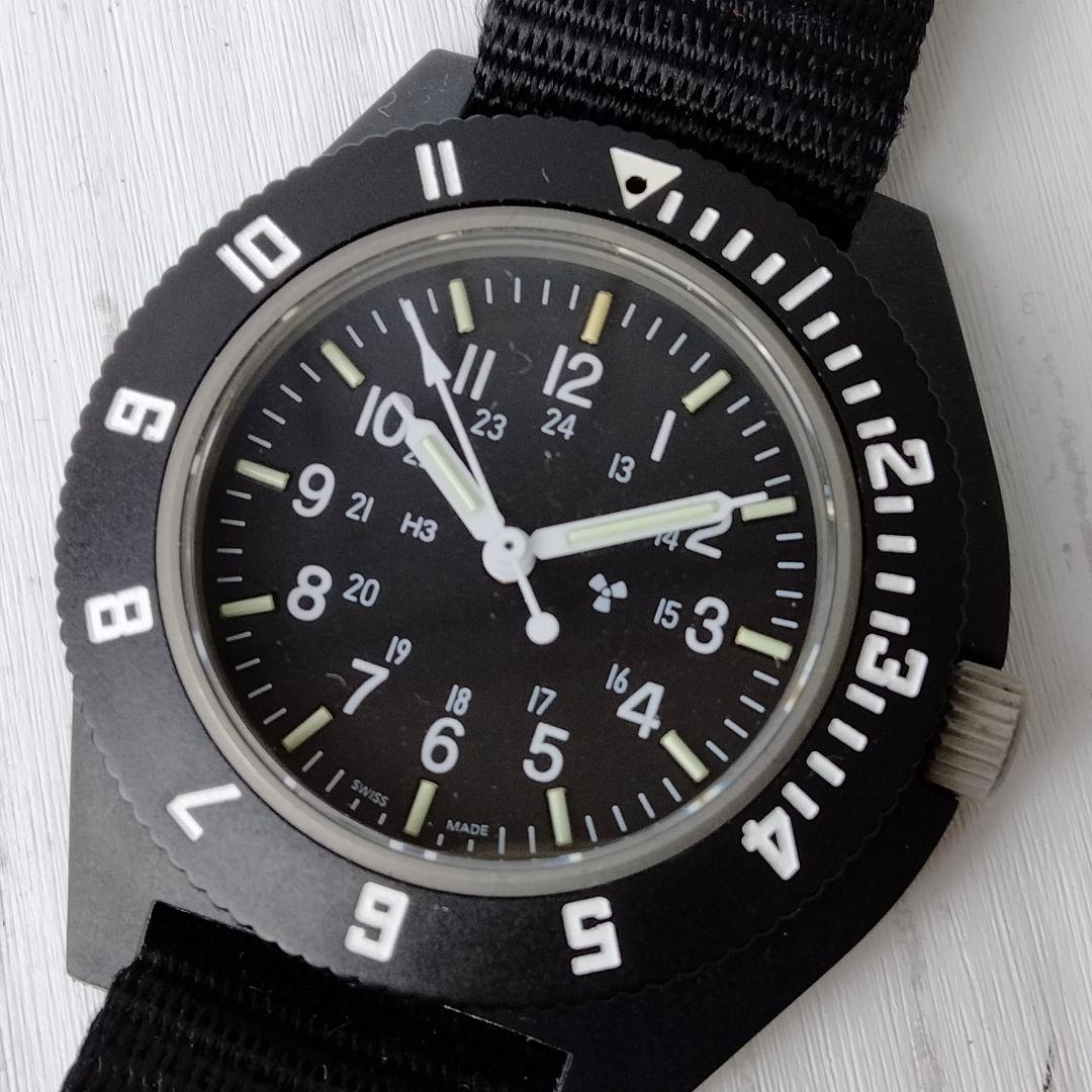 MARATHON【美品】ナビゲーター デイト パイロット　ブラック系　千場