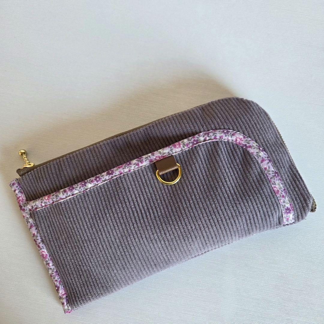 ミーコ&ターボ様　蓋付きショルダーバッグ　ハンドメイド