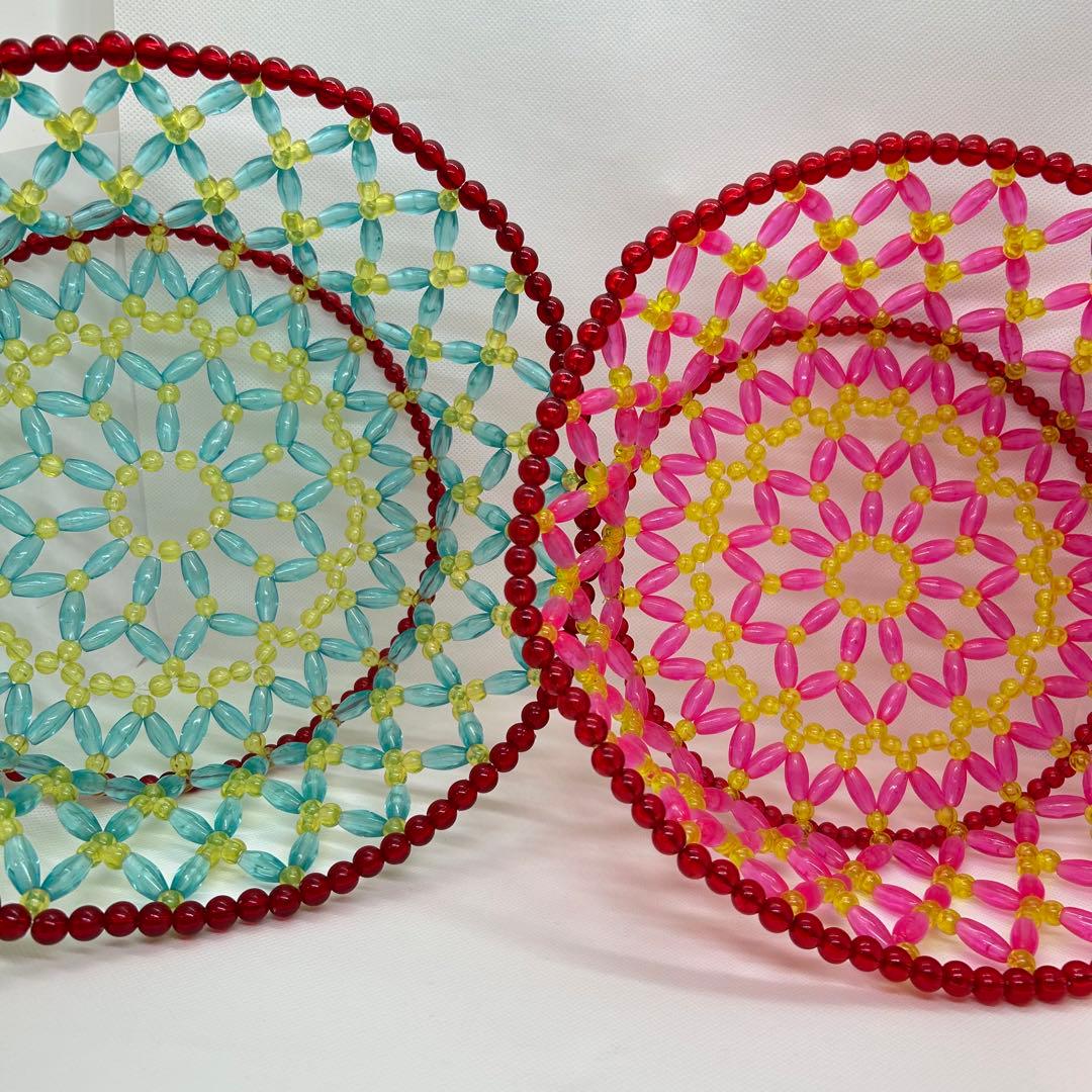 スイマー　ビーズカゴ　レトロ　中古　店舗用　7個セット