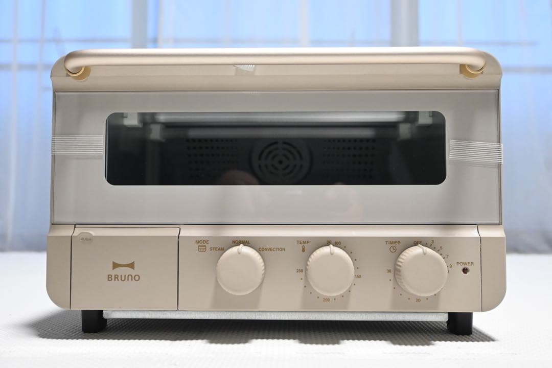 【新品・未使用】BRUNO トースター グレージュ 取扱説明書・焼き網付き