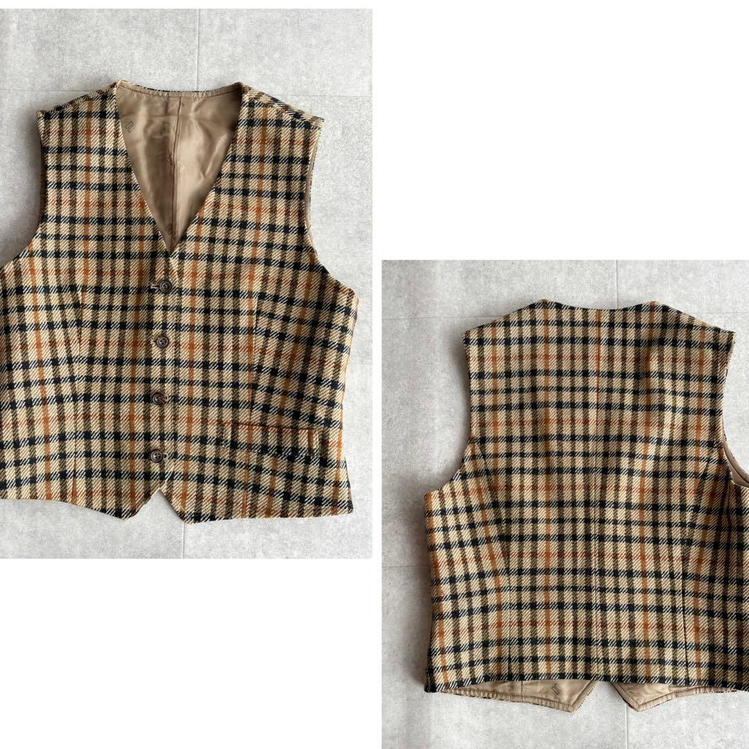 DAKS ダックス 3ピース スカートスーツ ウール セットアップ 9