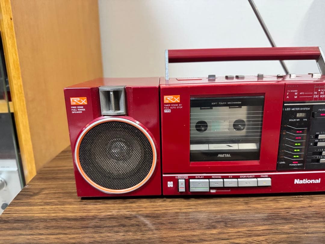 National RX-C50 ラジカセ レッド