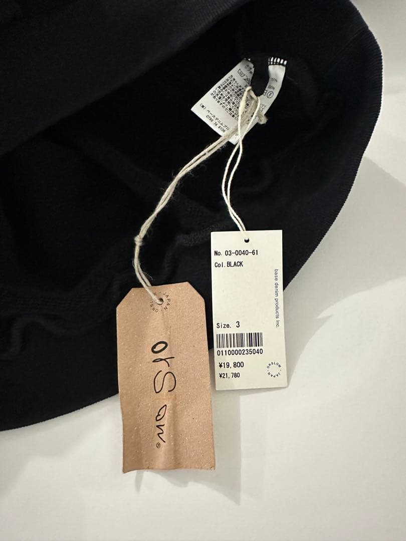 orSlow クルーネック トレーナー 黒　新品　サイズL