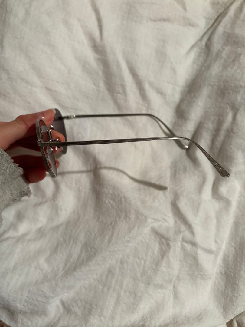 Oliver peoples ラウンドサングラス メタルフレーム ブラック