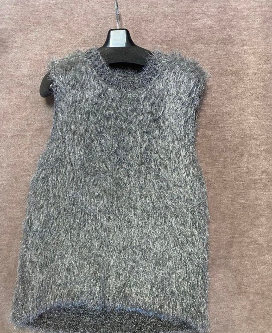 コムデギャルソン メタリック シルバー ベスト