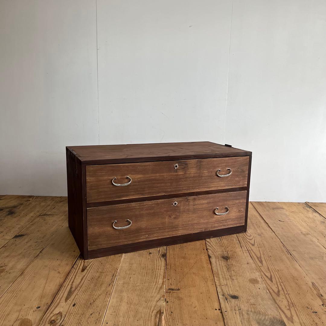 アンティーク チェスト 箪笥 ローボード テレビ台 無垢材 昭和レトロ