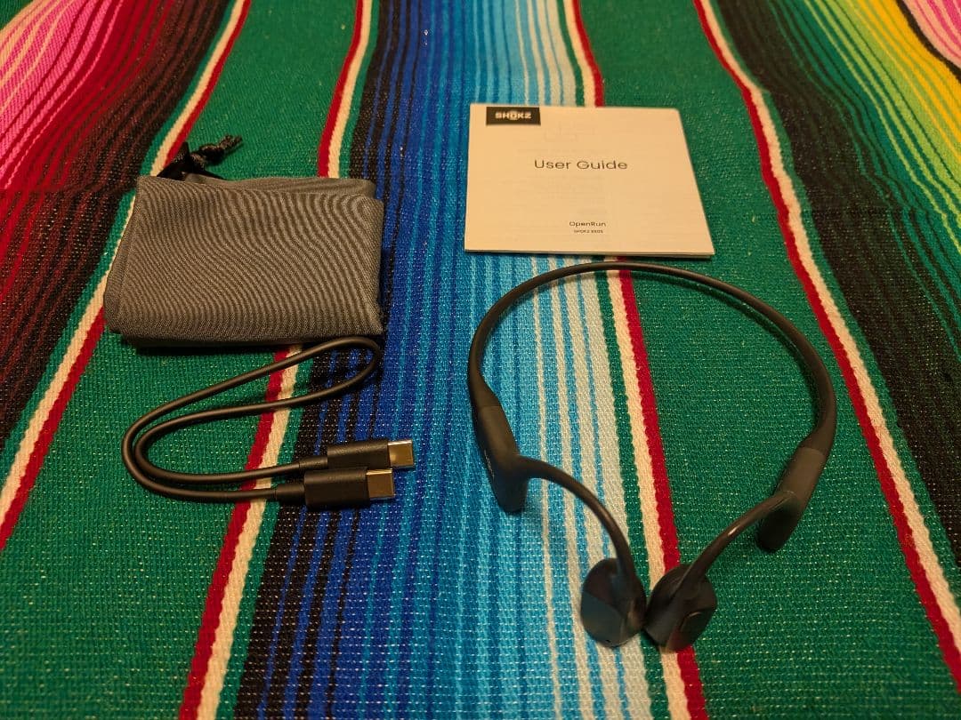 【美品】SHOKZ OPENRUN USB-C 骨伝導イヤホン