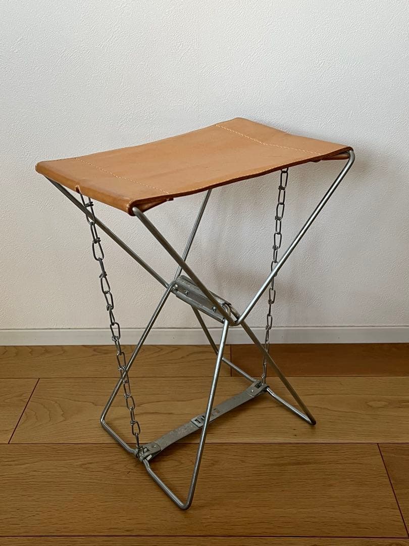 wanderout stool ヌメ、ブラック　２脚セット