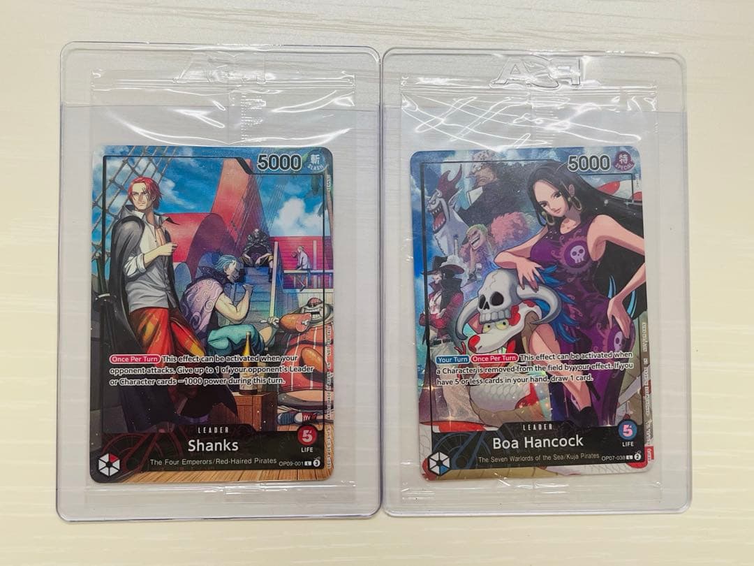 ワンピースカード PSAマガジン ハンコック、シャンクス