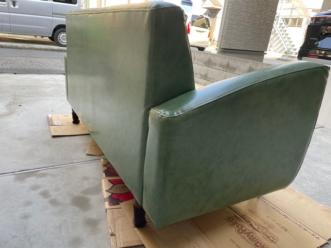 ♫【引き取り限定】b-company レザーソファ2.5人掛け♫