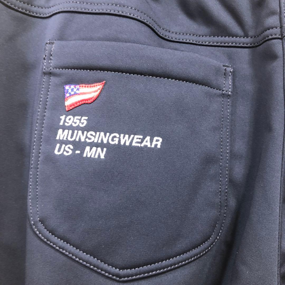 マンシングウエアゴルフ レディースパンツ 紺裏起毛M