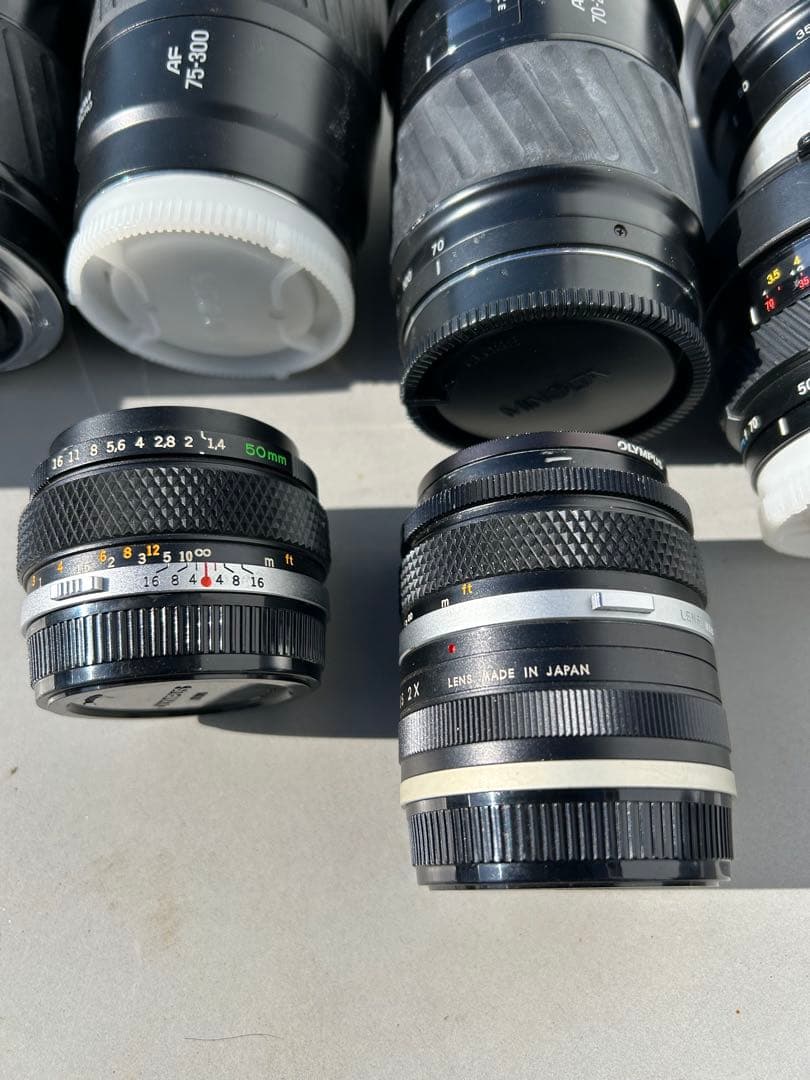 カメラセットMINOLTA ミノルタ　オリンパス　レトロ　動作未確認　レンズ