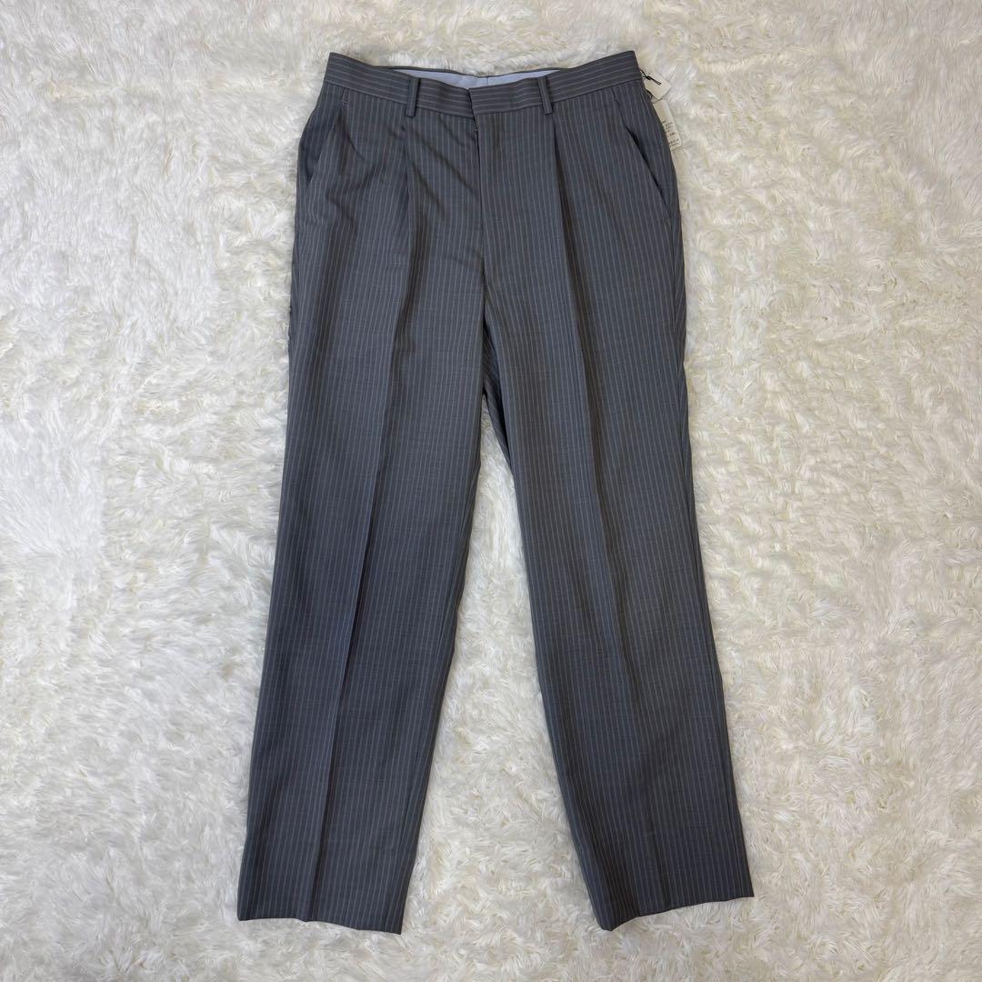 SAVILE ROW×DORMEUIL ストライプ スーツ M グレー