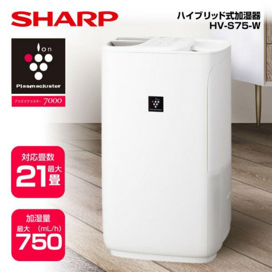 SHARP 加湿器 HV-S75-W ホワイト　2024年製