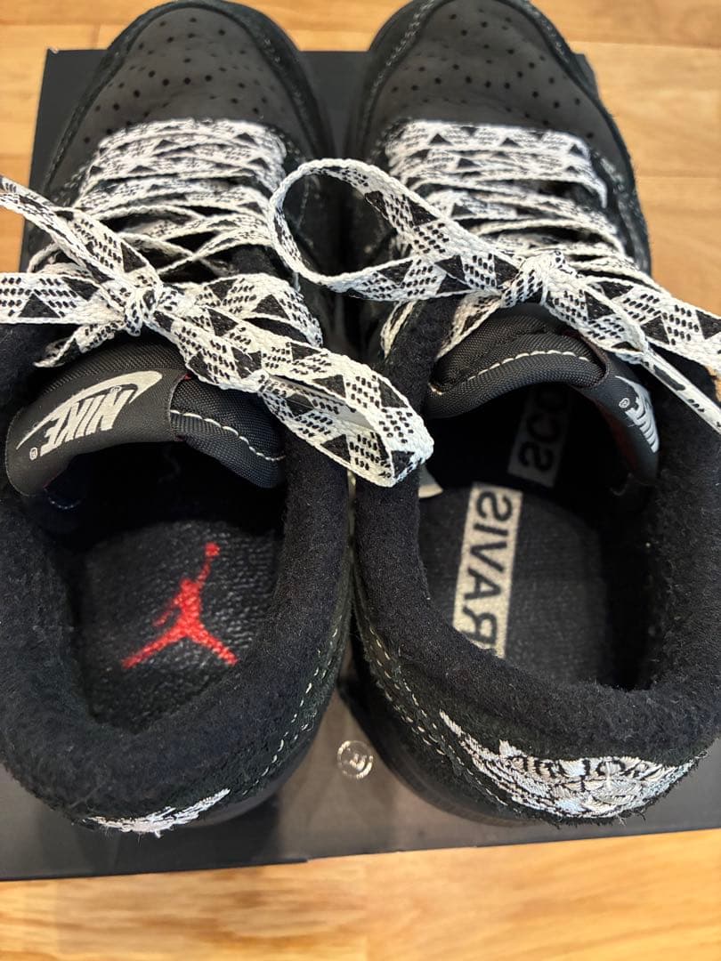 Nike Air Jordan キッズスニーカー ブラック　トラヴィススコット