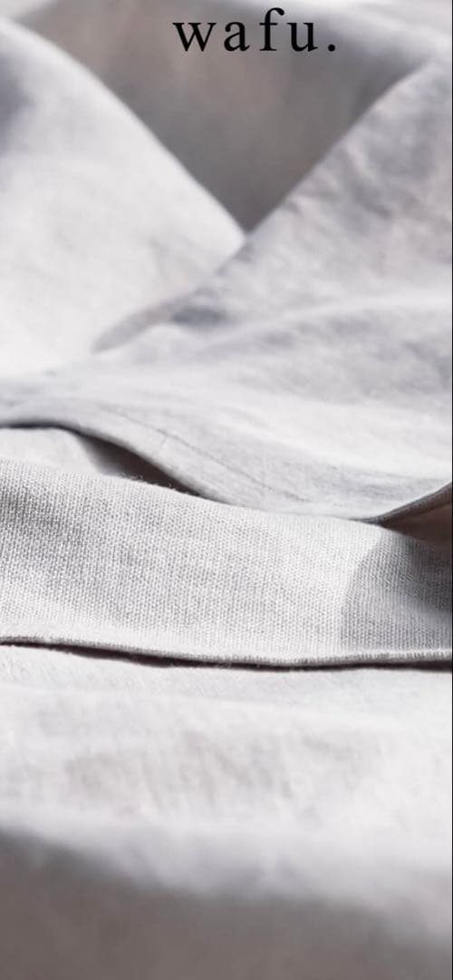 wafu.フラットシーツ シングルサイズ リネン100%シーツ／亜麻ナチュラル