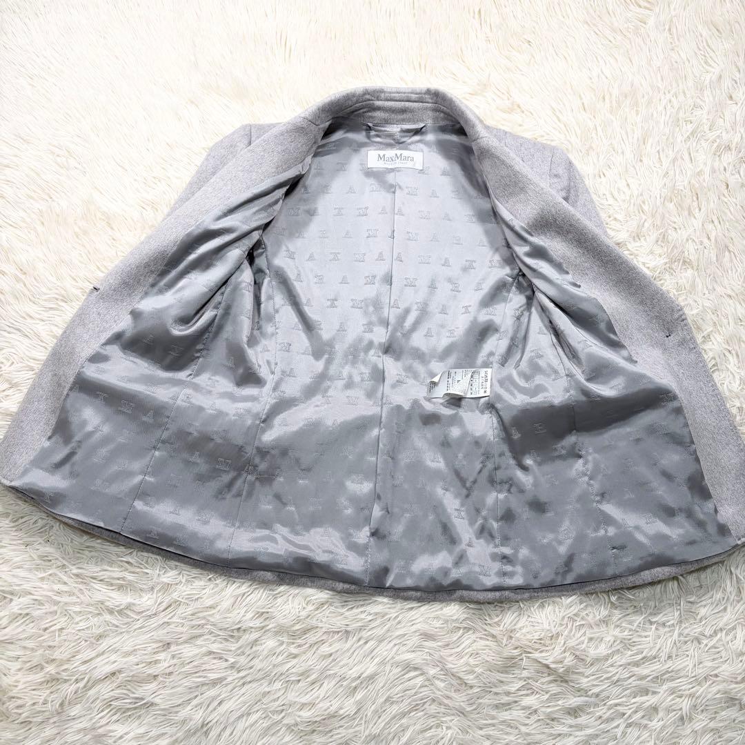 ✨美品✨最高級✨マックスマーラ　カシミヤ100%テーラードジャケット　白タグ
