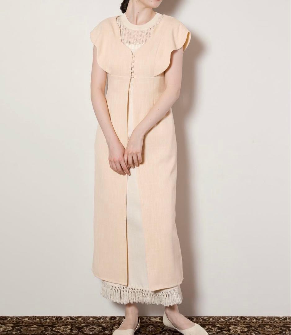 トップス euw nuance collar gilet