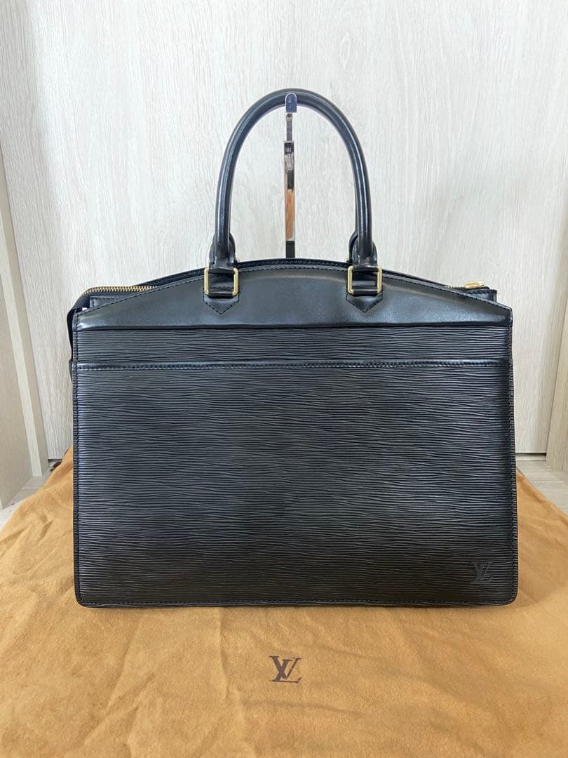 蹴る ルイヴィトン リヴィエラ エピ ハンドバッグ ビジネスバッグ ノワール