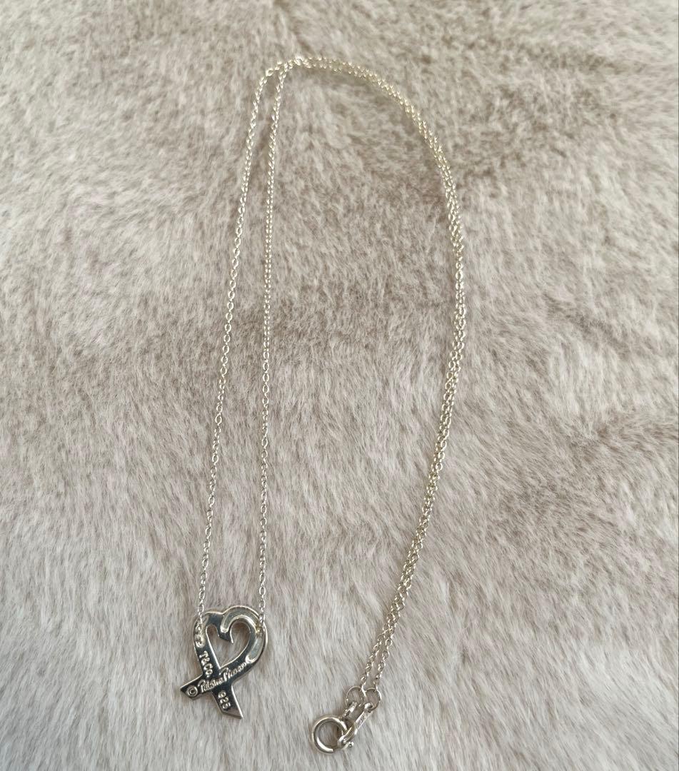 【美品・磨き済】ティファニー ラビングハート ネックレス ミニ　SV925