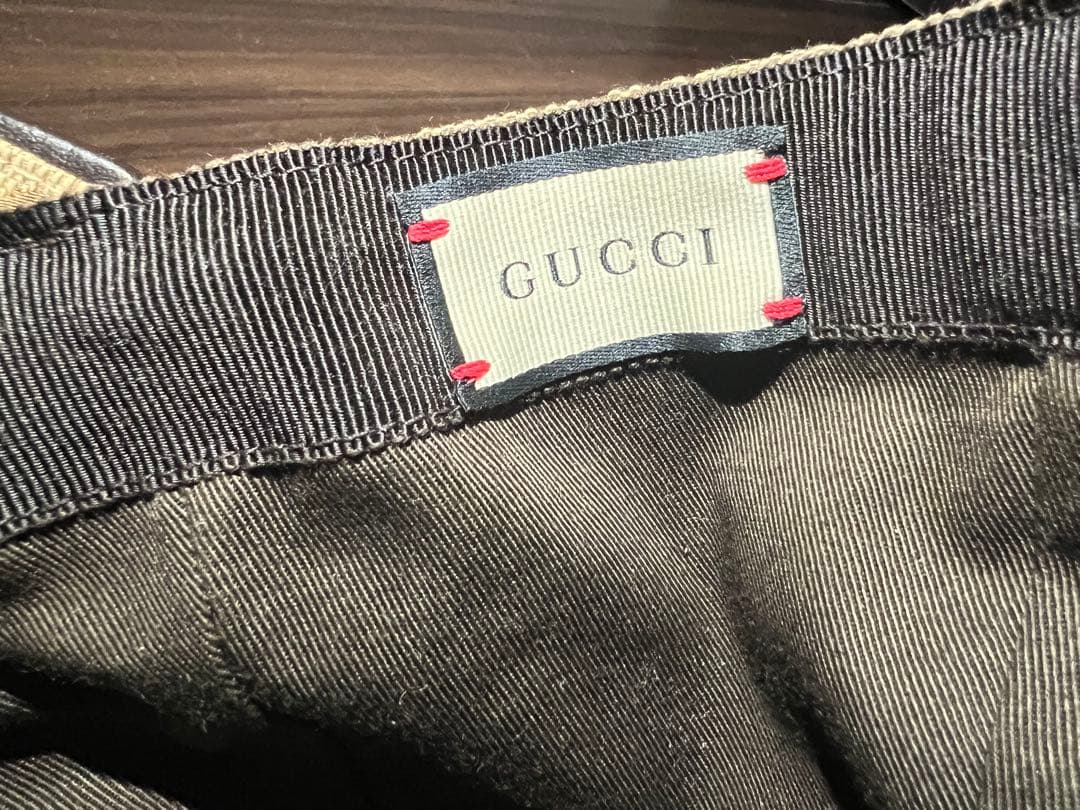 GUCCI ベースボールキャップ　GG柄　Lサイズ