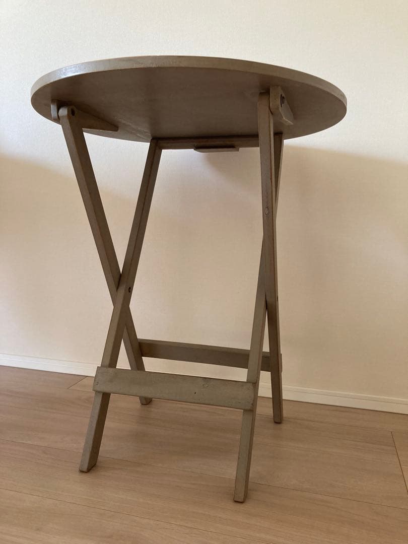 フォールディングテーブル 折りたたみテーブル 木製 ヴィンテージ シャビー
