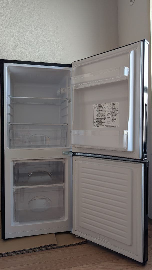 NTR-106BK 2ドア冷蔵庫 ブラック 106L