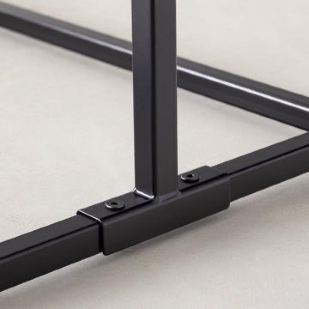 カナデモノKANADEMONO シンプル アイアン ハンガーラック 120cm幅