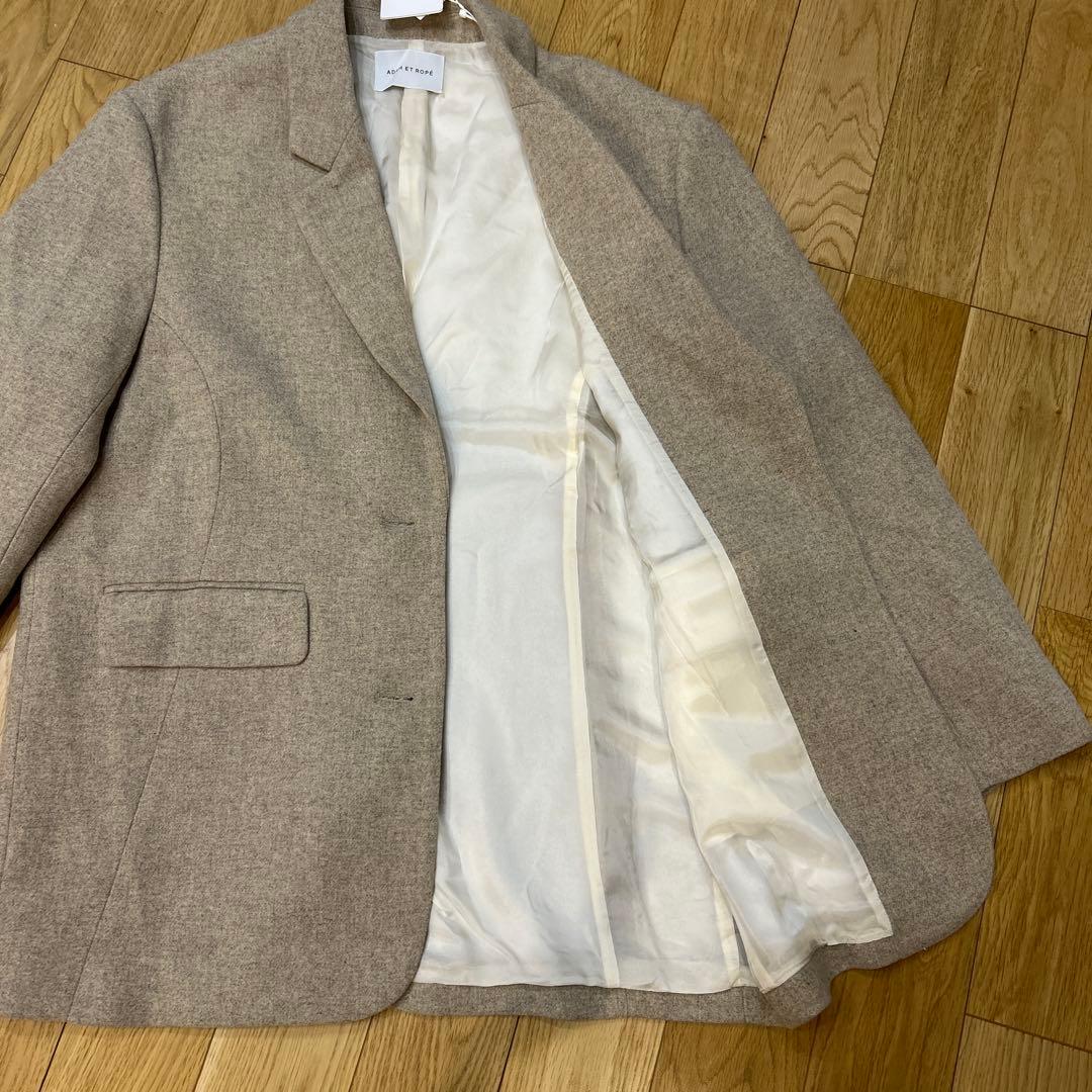 ADAM ET ROPE' FEMME ボンディングオーバージャケットコート