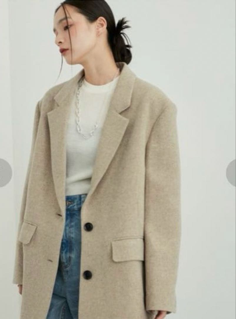 ADAM ET ROPE' FEMME ボンディングオーバージャケットコート