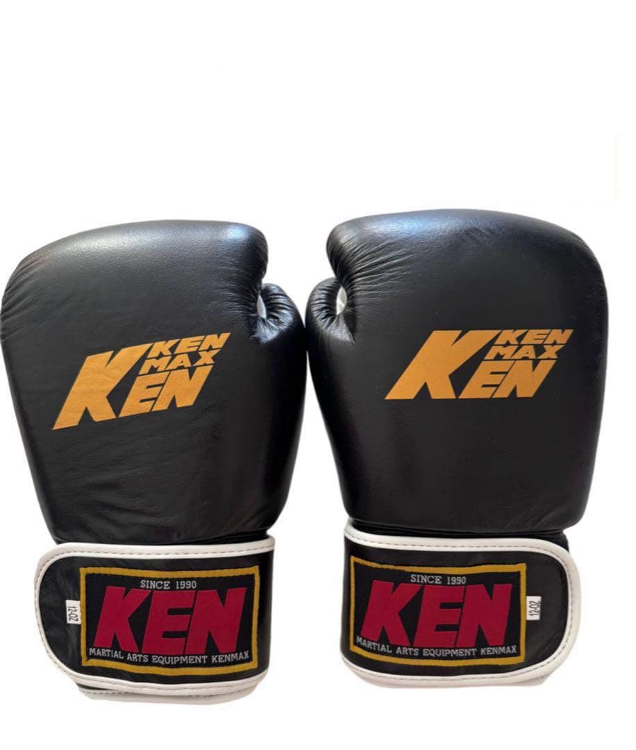 KENMAX ボクシンググローブ 16oz ホワイト/レッド/ブラック