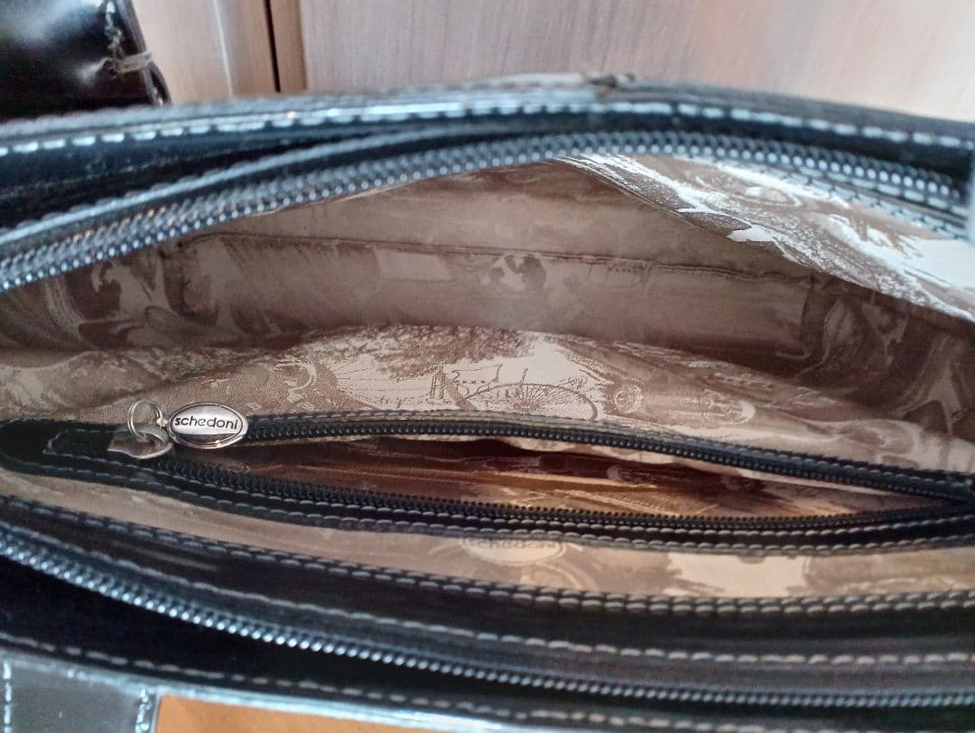 【Schedoni】 スケドーニ 黒フォーマルビジネスバッグ
