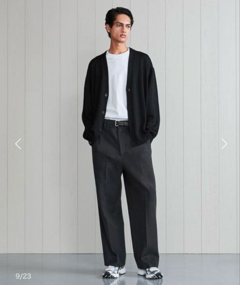 H BEAUTY&YOUTH定価4万23AWウールフラノスラックス