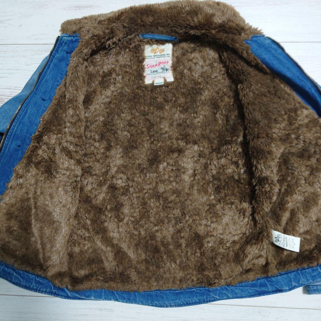 ジ*オ様 ALPHAコラボLee Storm Rider N1デニムジャケット