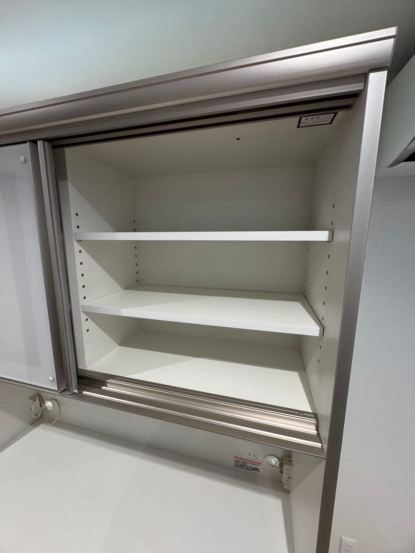 なご【綾野製作所 】高級食器棚 キッチンボード120㎝幅(超美品)送料込