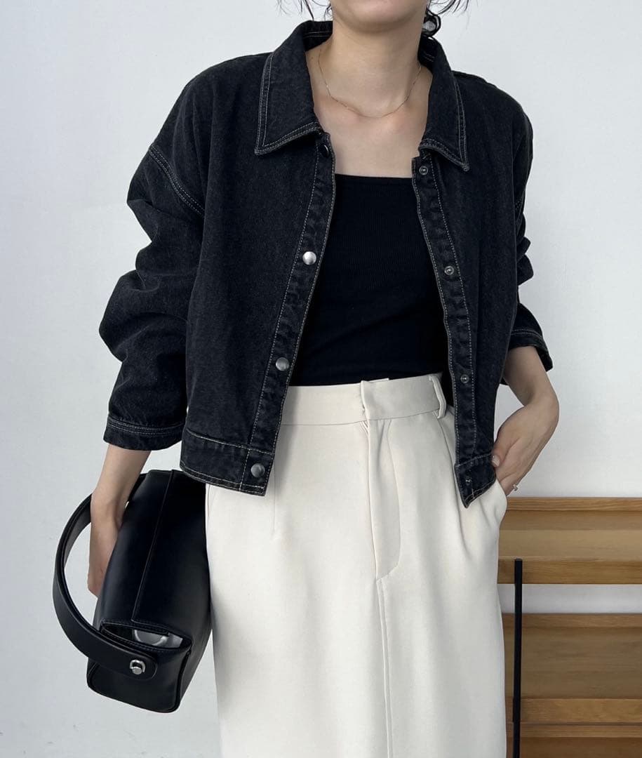 CAPRICIEUX LE'MAGE ショートデニムジャケット　未使用に近い