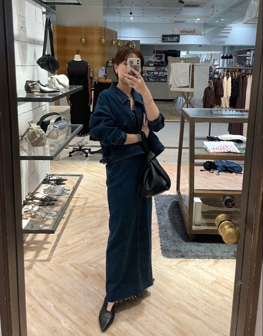 CAPRICIEUX LE'MAGE ショートデニムジャケット　未使用に近い