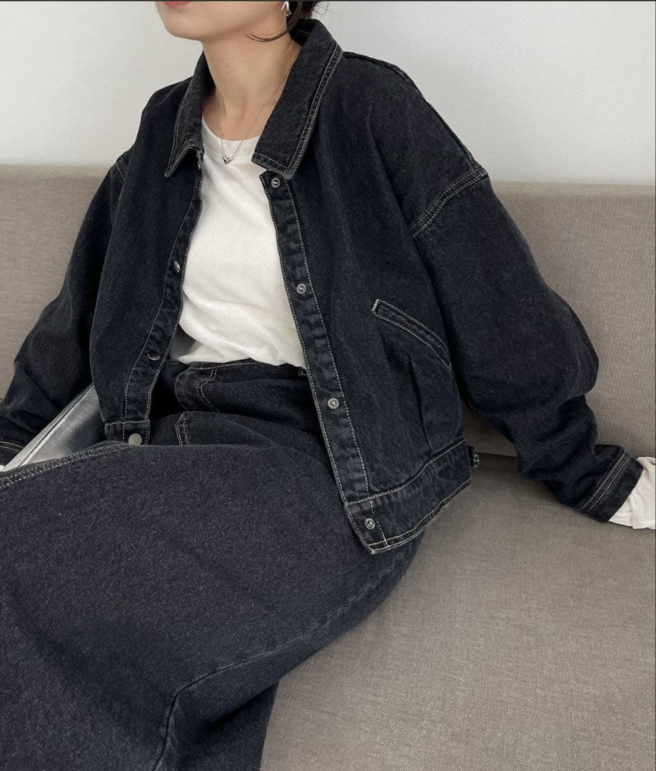 CAPRICIEUX LE'MAGE ショートデニムジャケット　未使用に近い