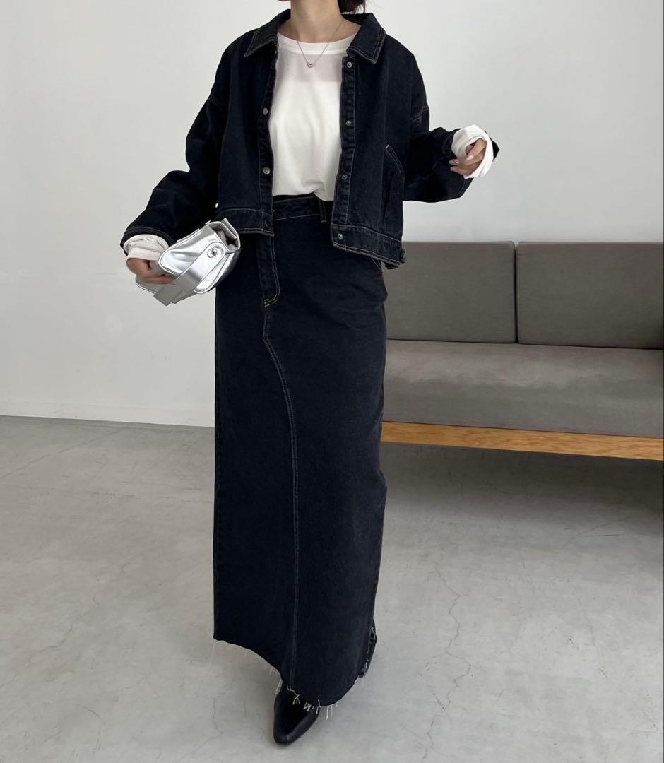 CAPRICIEUX LE'MAGE ショートデニムジャケット　未使用に近い