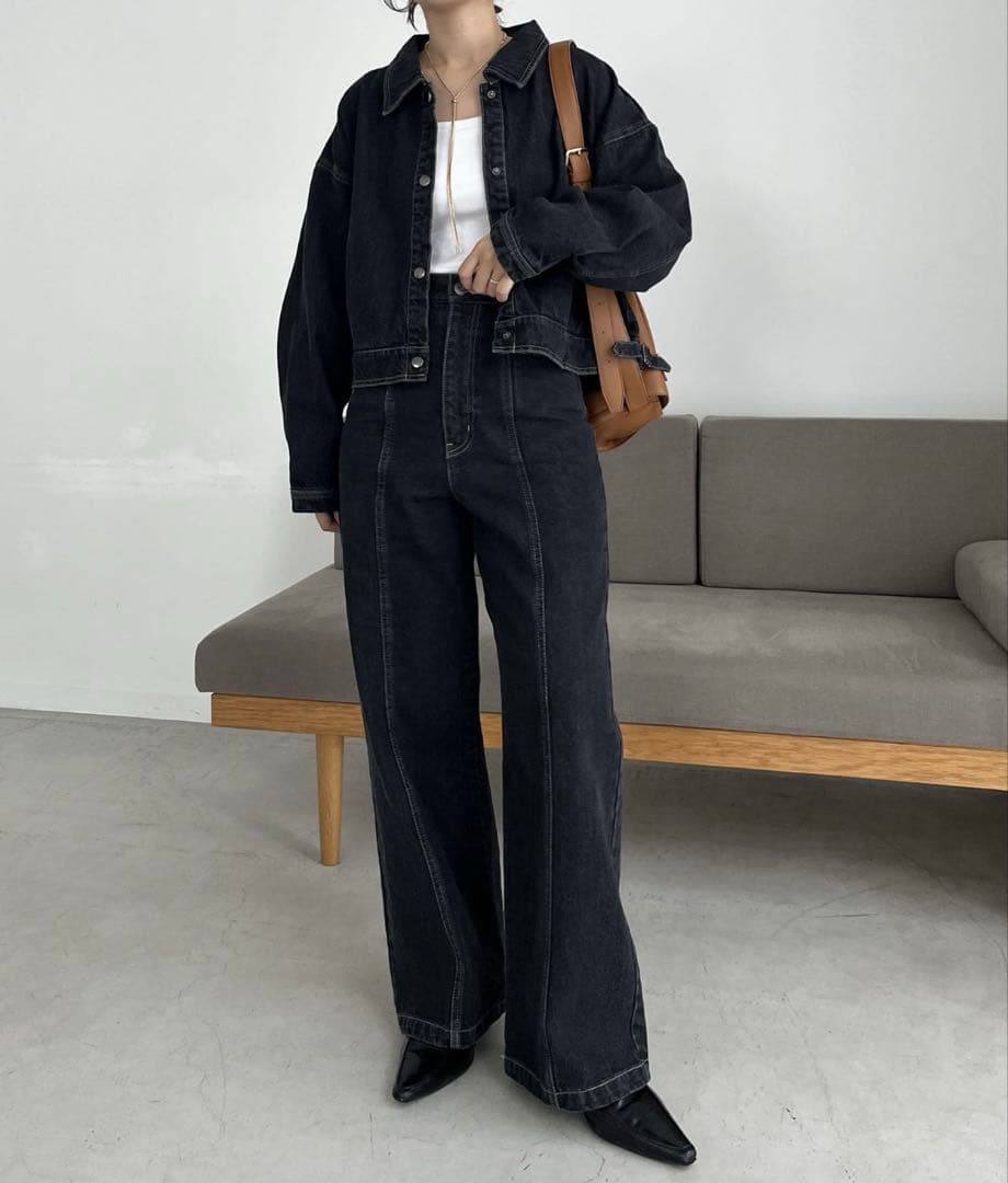 CAPRICIEUX LE'MAGE ショートデニムジャケット　未使用に近い