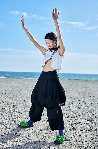 enfold エンフォルド wave cropped vest ナゴンスタンス