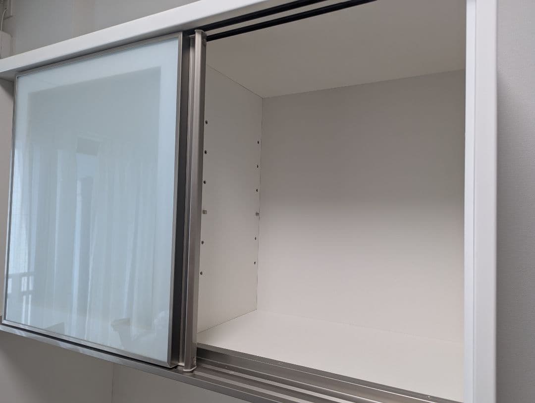 ニトリ キッチンボード　食器棚 アルミナ2 100KB WH